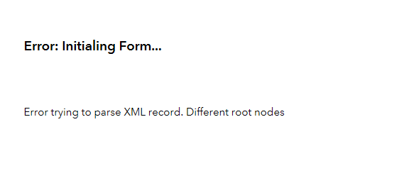 Parse XML Error